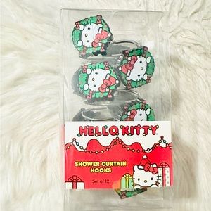 Hello Kitty Christmas Shower Curtain Hooks